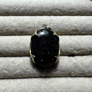 Blue Goldstone Artisan Pendant Necklace